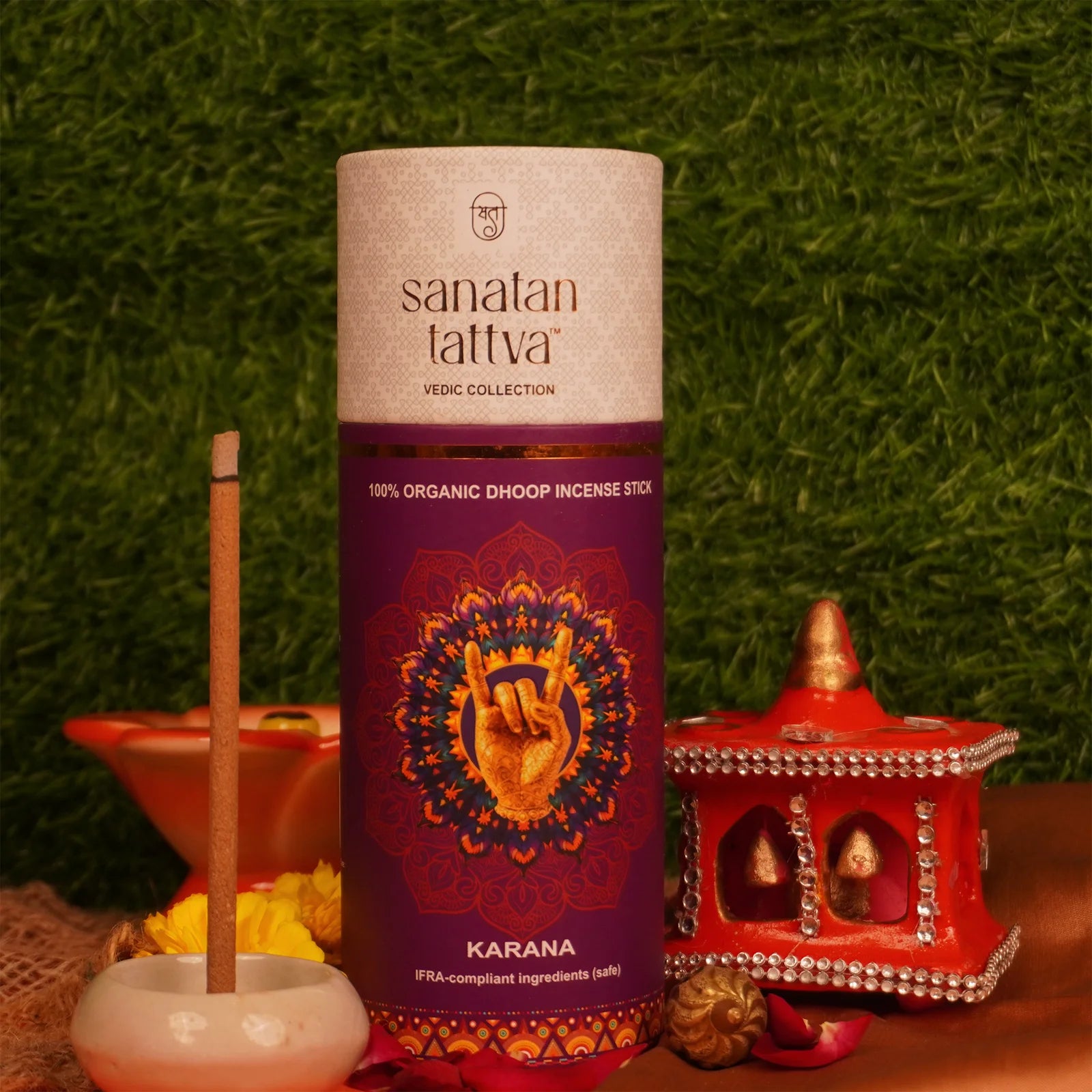 Sanatan Tattva Karana Dhoop Stick (100% Organic) | Protection | Zero Black Smoke | Made in India