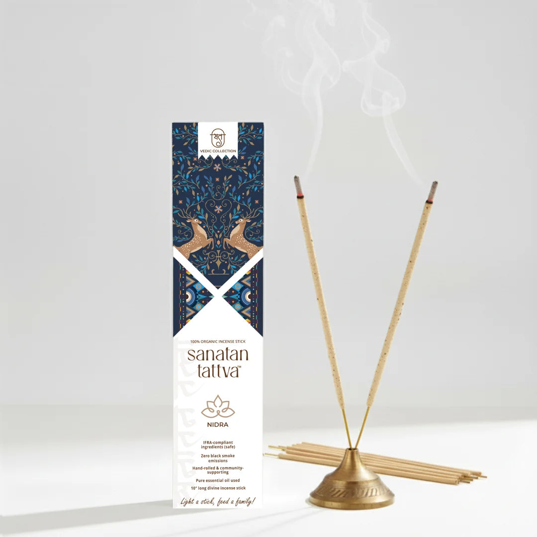 Hand Rolled Organic Incense (NAH)Combo of 3 | 100% Organic | Zero Black Smoke | Made in India