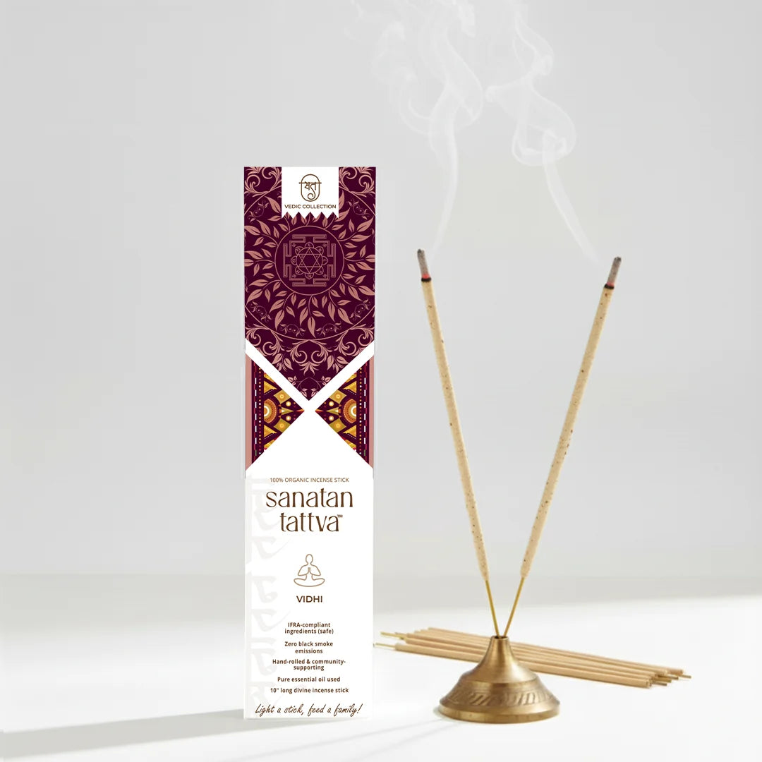 Hand Rolled Organic Incense (SV)Combo of 2 | 100% Organic | Zero Black Smoke | Made in India