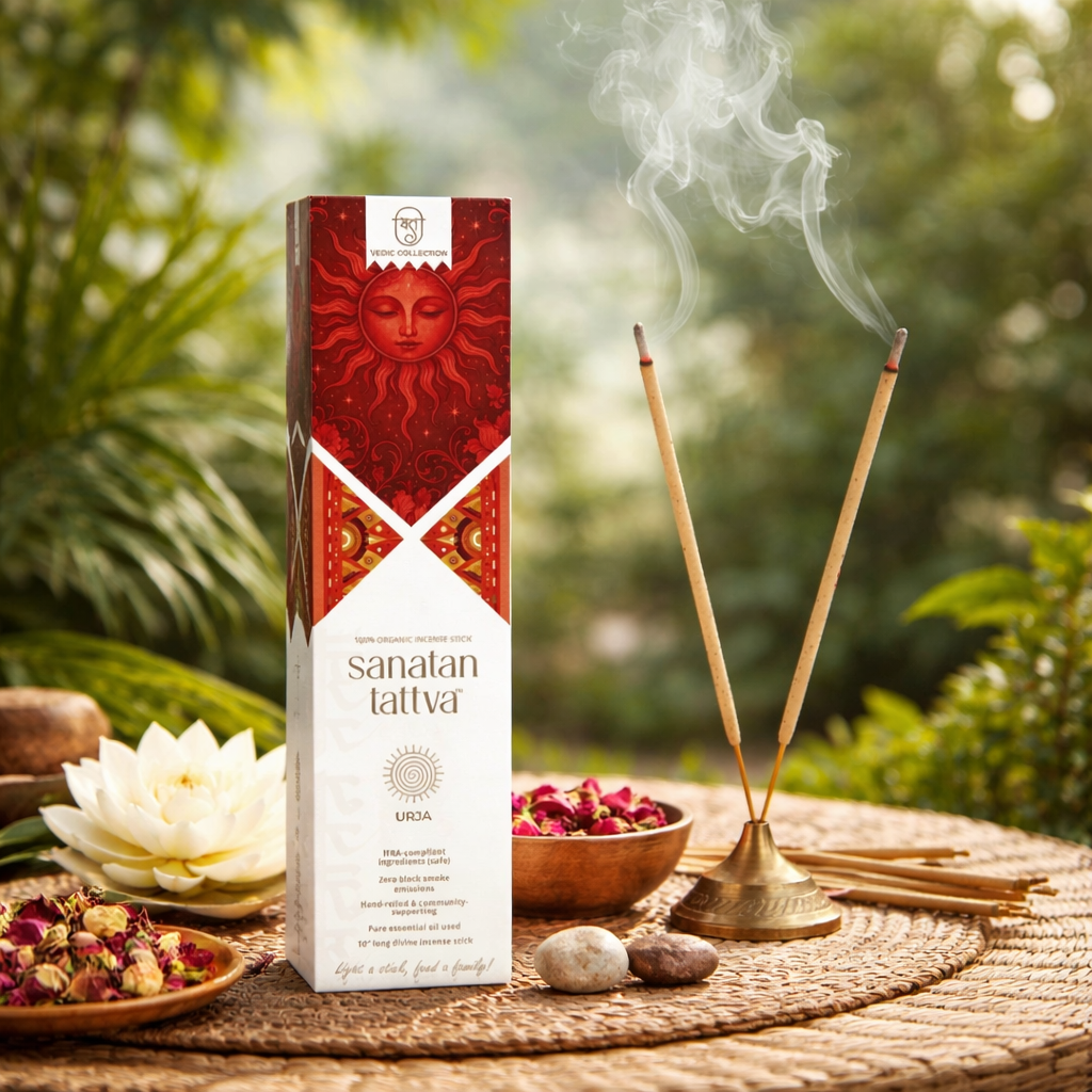 Sanatan Tattva URJA Agarbatti (100% Organic) | Tranquility & Balance | Made in India