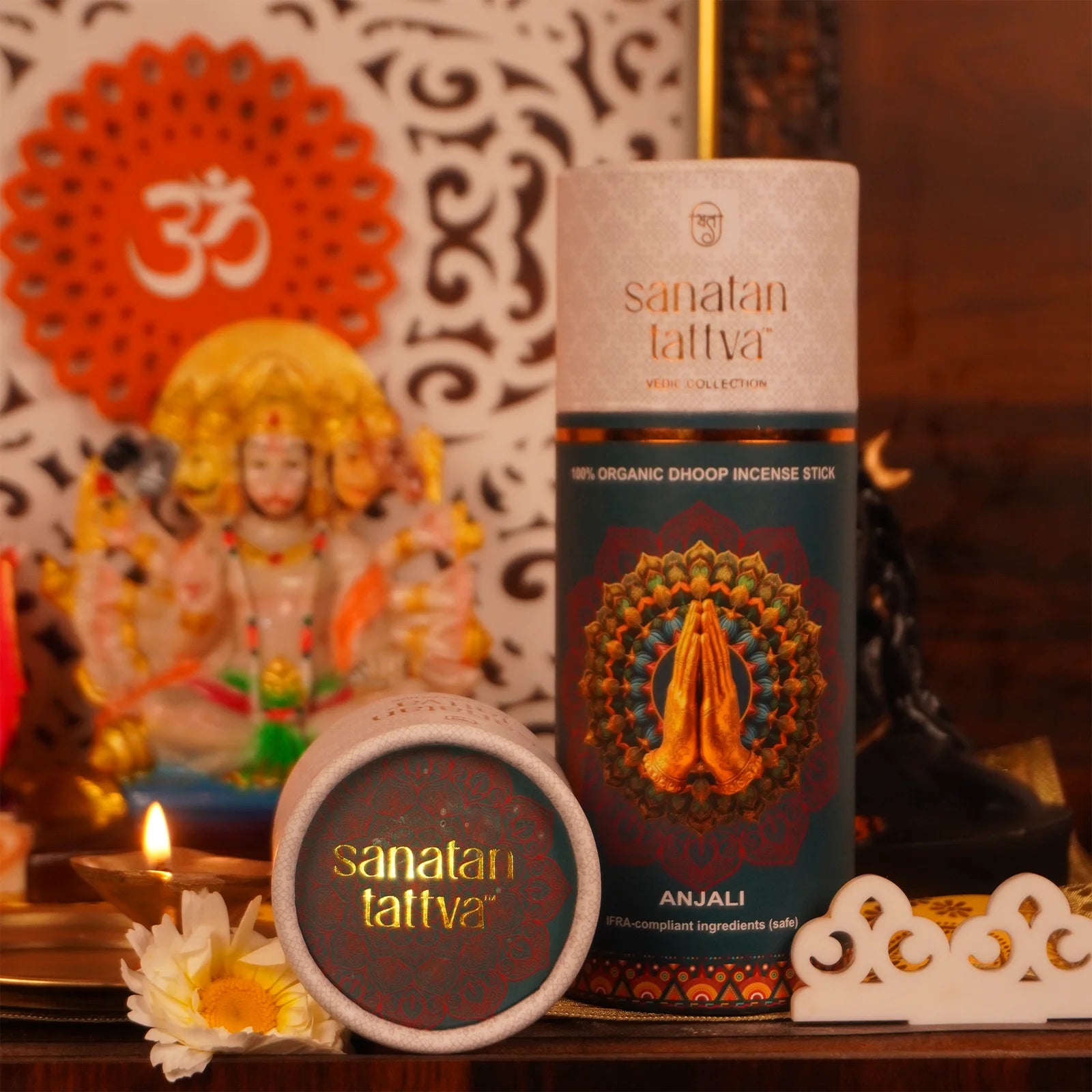 Sanatan Tattva Anjali Dhoop Stick (100% Organic) | Harmony | Zero Black Smoke | Made in India