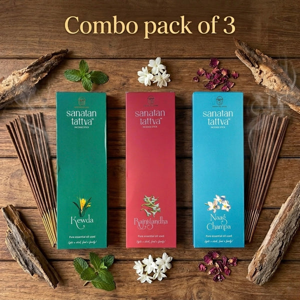 Sanatan Tattva Flower Collection Combo of 3 | Made in India