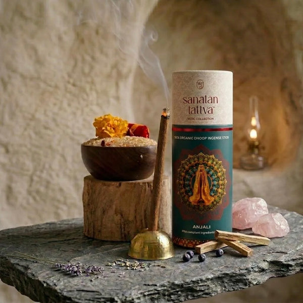 Sanatan Tattva Anjali Dhoop Stick (100% Organic) | Harmony | Zero Black Smoke | Made in India