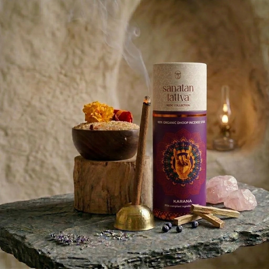 Sanatan Tattva Karana Dhoop Stick (100% Organic) | Protection | Zero Black Smoke | Made in India
