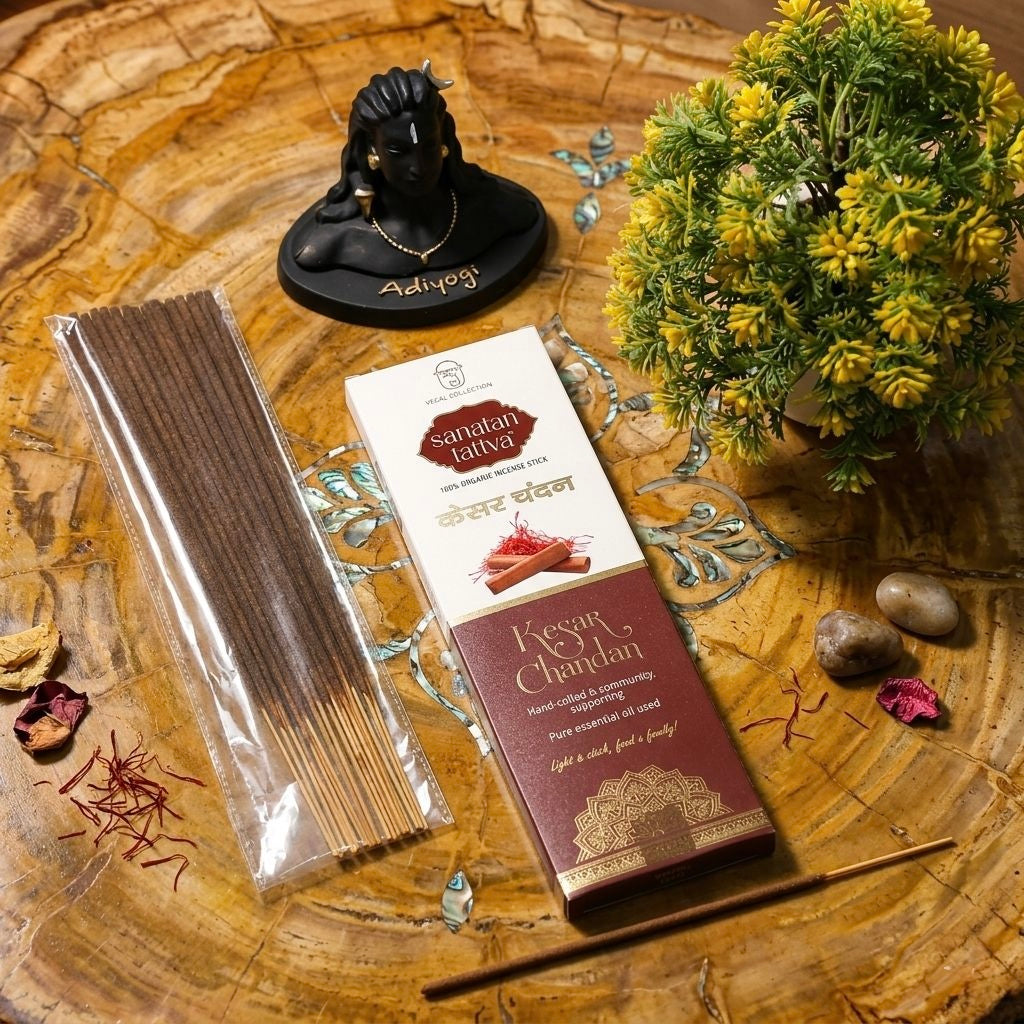 Kesar Chandan Agarbatti (Charcoal Free) | Deep Meditation & Focus | Made in India