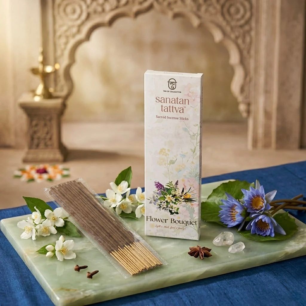 Flower Bouquet Agarbatti (Charcoal Free) | Deep Meditation & Focus | Made in India